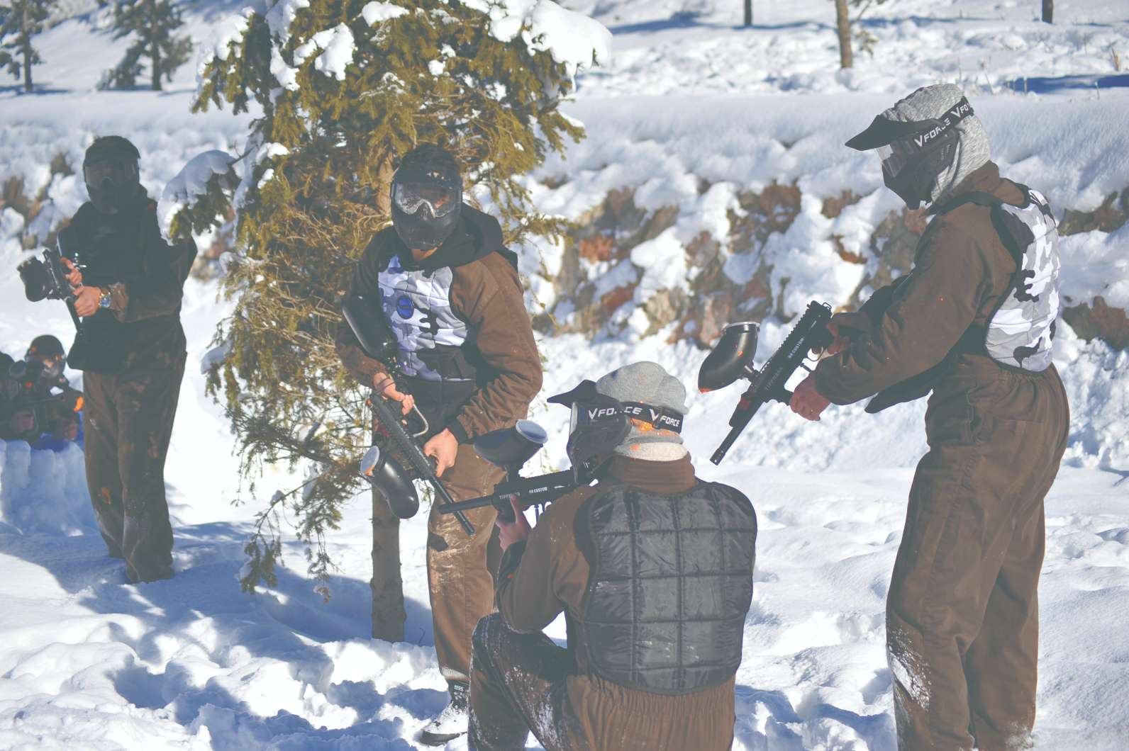 Paintball in winter